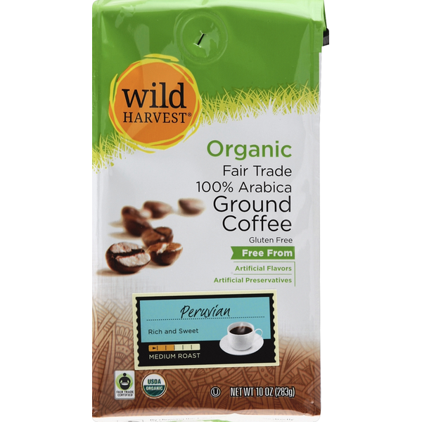 Coffee Wild Harvest Coffee, Ground, 100% Arabica, Medium Roast, Organic, Peruvian hero