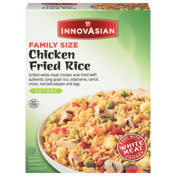 Prepared Meals InnovAsian Chicken Fried Rice, Family Size Frozen Meal hero