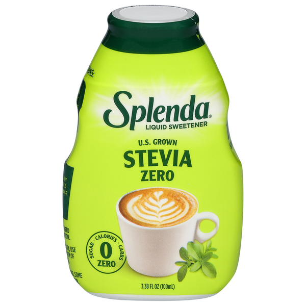 Splenda Sweetener, Liquid, Stevia Zero hero