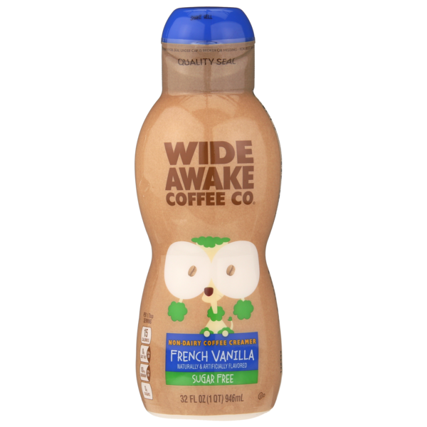 Cream Wide Awake French Vanilla Sugar Free Non-Dairy Coffee Creamer hero