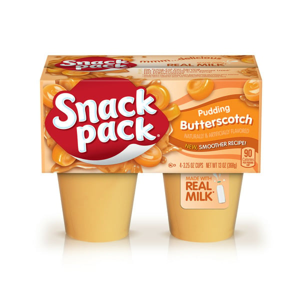 Snacks Snack Pack Butterscotch Flavored Pudding hero