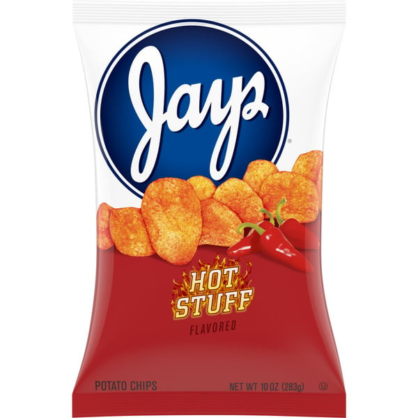 Chips & Pretzels Jays Hot Stuff Flavored Potato Chips hero