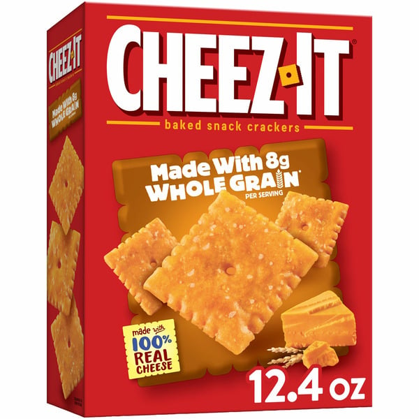 Crackers Cheez-It Cheese Crackers, Baked Snack Crackers, Made with Whole Grain hero