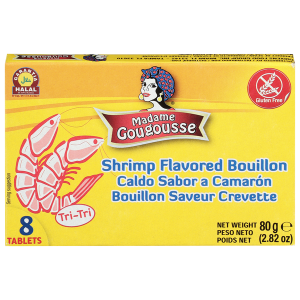 Spices & Seasoning Madame Gougousse Bouillon, Shrimp Flavored hero