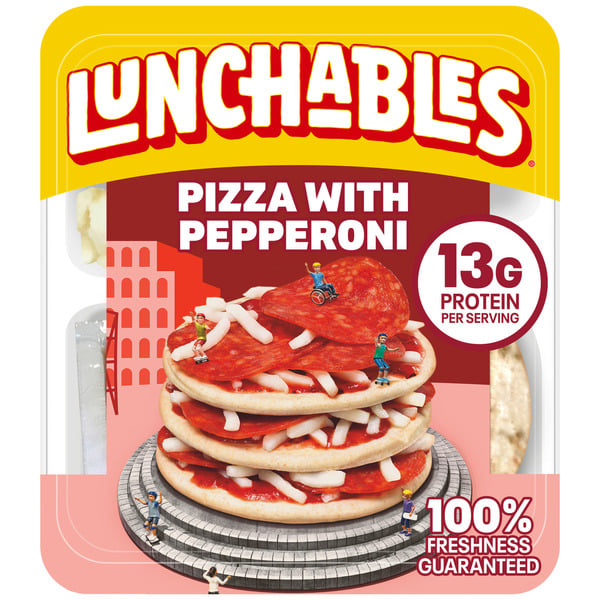 Prepared Meals Lunchables Pizza with Pepperoni Kids Lunch Snack Kit hero