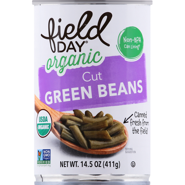 Canned & Jarred Vegetables FIELD DAY Green Beans, Organic, Cut hero