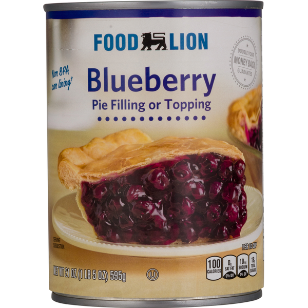 Doughs, Gelatins & Bake Mixes Food Lion Pie Filling or Topping, Blueberry hero