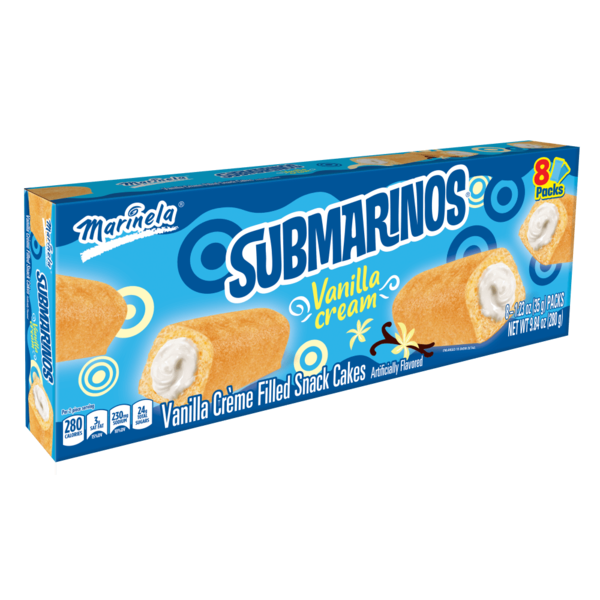 Cookies & Cakes Bimbo  Submarines Vanilla Crème Filled Cakes hero