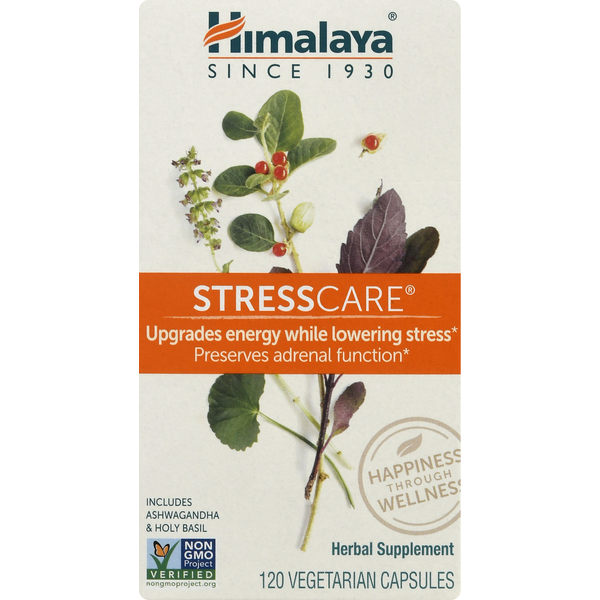 Sleep & Stress Aids Himalaya StressCare, Vegetarian Capsules hero