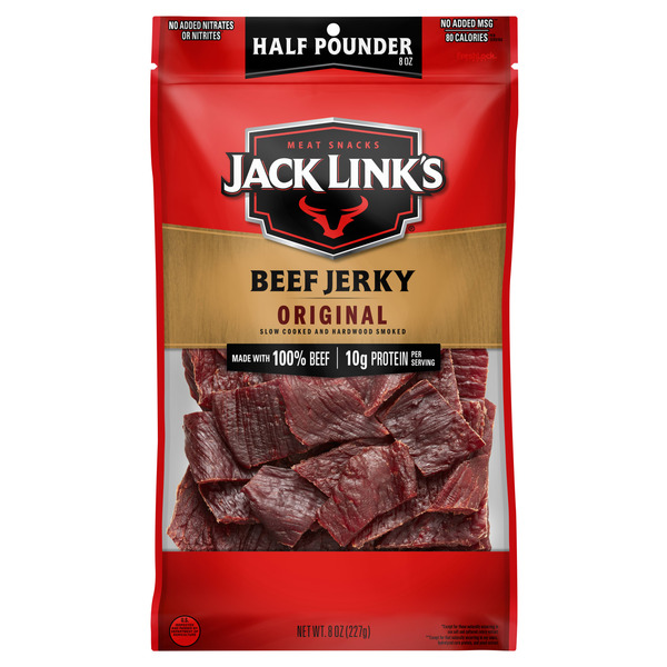 Popcorn & Jerky Jack Link's Beef Jerky, Original, Meat Snacks hero