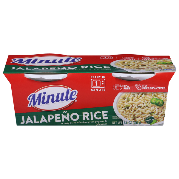 Grains, Rice & Dried Goods Minute Rice Jalapeno Rice, 2pk hero