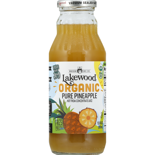 Juice & Nectars Lakewood Juice, Organic, Pure Pineapple hero