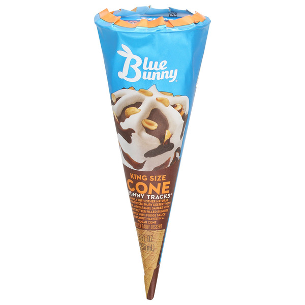 Ice Cream & Ice Blue Bunny Bunny Tracks® Frozen Dessert Cone hero