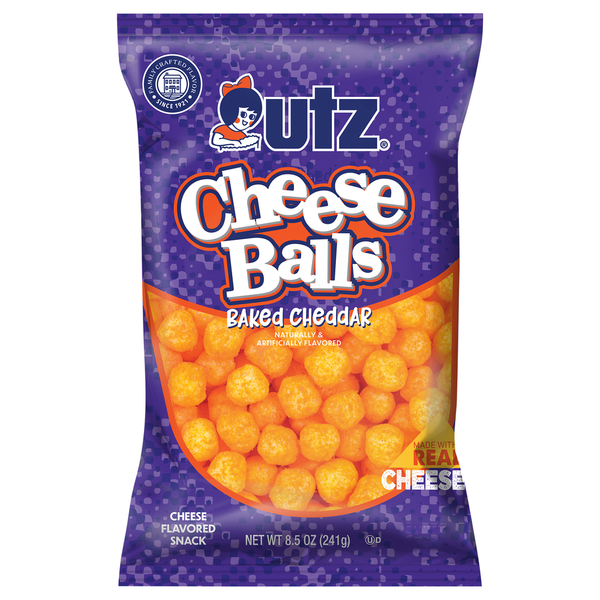 Chips & Pretzels Utz Baked Cheese Balls Cheddar hero