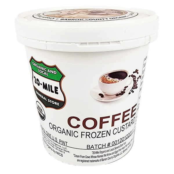 Ice Cream, Sorbet & Ice 20-Mile {Local} Organic Coffee Custard hero