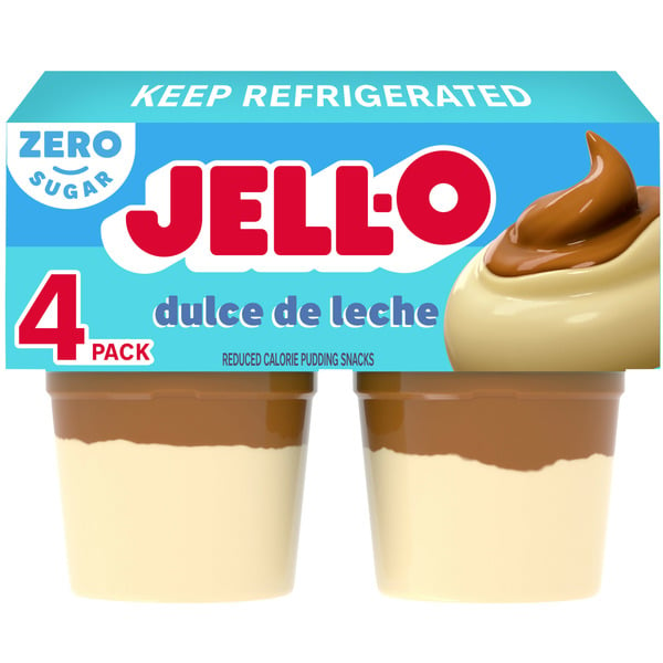 Pudding & Desserts Jell-O Dulce de Leche Sugar Free Refrigerated Pudding Cup Snacks hero