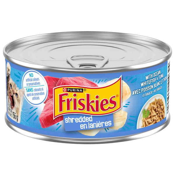 Cat Food & Care Purina Friskies Shredded Ocean Whitefish & Tuna hero