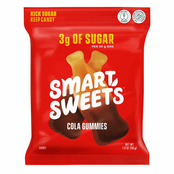 SmartSweets Cola Bottles, gummy candy hero