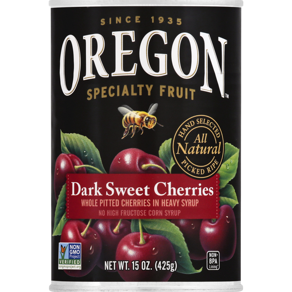 Canned Fruit & Applesauce Oregon Dark Sweet Cherries hero