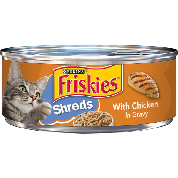 Cat Food & Care Purina Friskies Gravy Wet Cat Food, Shreds With Chicken hero