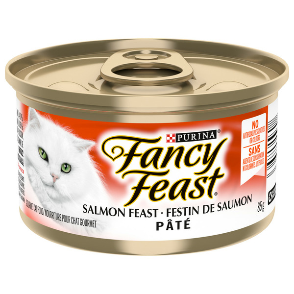 Cat Food & Care Fancy Feast Dishware Pâté Salmon Feast hero