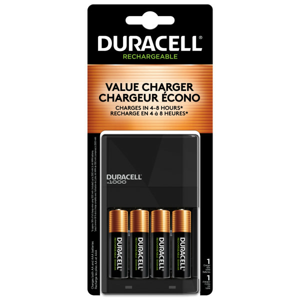 More Household Duracell Ion Speed 1000 Value Battery Charger, Includes 4 AA NiMH hero