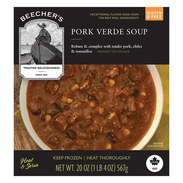 Beecher's Handmade Cheese Pork Verde Soup hero