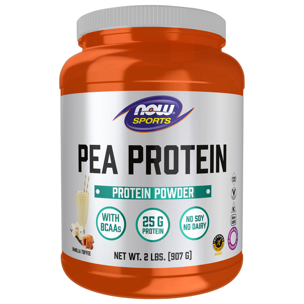 Protein & Meal Replacements NOW Pea Protein, Vanilla Toffee Powder hero