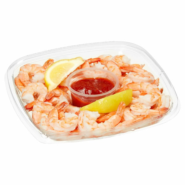 Prepared Meals Kirkland Signature Kirkland Signature Shrimp Tray with Cocktail Sauce & Lemon hero