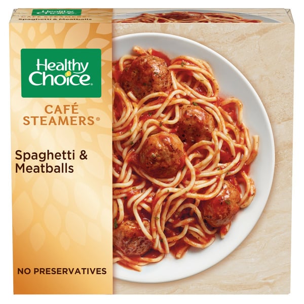 Frozen Meals Healthy Choice Café Steamers Spaghetti & Meatballs Frozen Meal hero