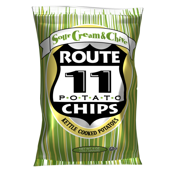 Chips & Pretzels Route 11 Sour Cream & Chive Potato Chips hero