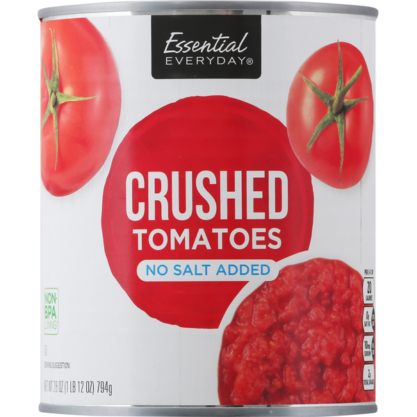 Canned & Jarred Vegetables Essential Everyday Crushed Tomatoes, No Salt Added hero