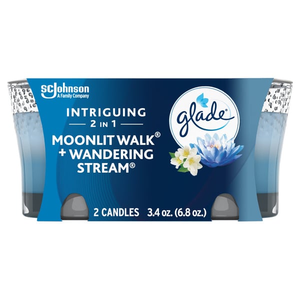 Air Fresheners Glade Scented Candle, Intriguing Moonlit Walk & Wandering Stream hero