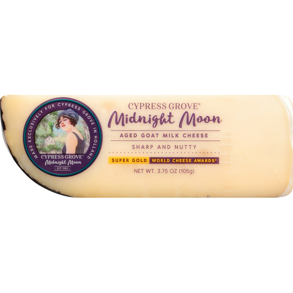 Specialty Cheeses Cypress Grove Aged Goat Milk Cheese, Midnight Moon hero