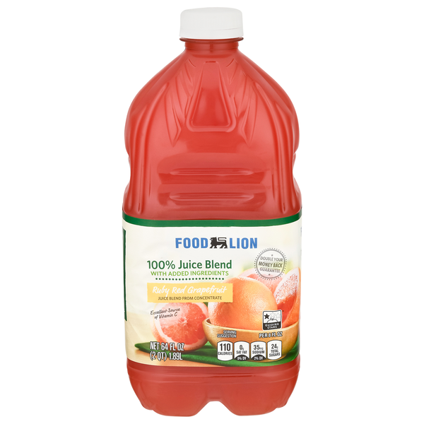 Juice & Nectars Food Lion 100% Grapefruit Juice hero