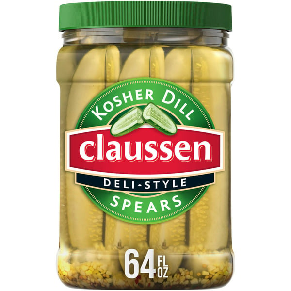 Canned & Jarred Vegetables Claussen Kosher Dill Deli-Style Pickle Spears hero