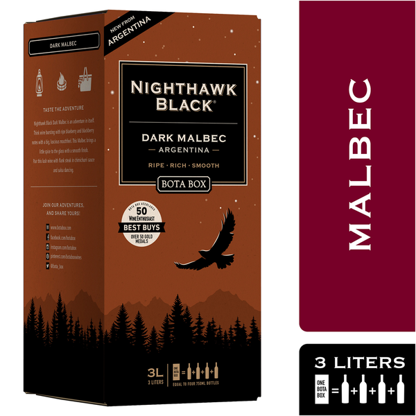 Boxed & Packaged Wine Bota Box Nighthawk Black Dark Malbec Red Wine hero