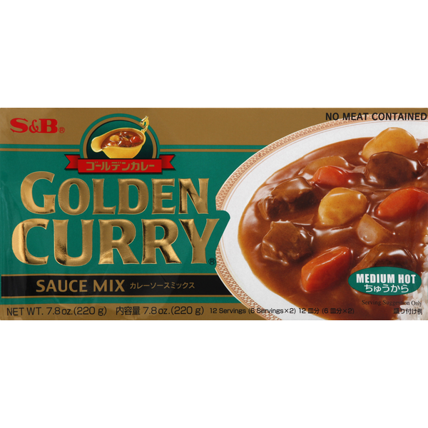 Condiments S&b Sauce Mix, Golden Curry, Medium Hot hero