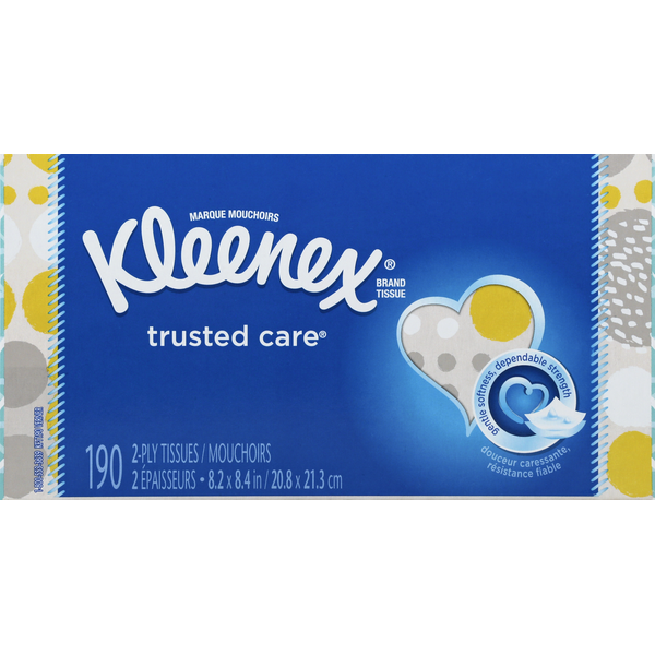 Paper Goods Kleenex Tissue, Trusted Care, 2-Ply hero