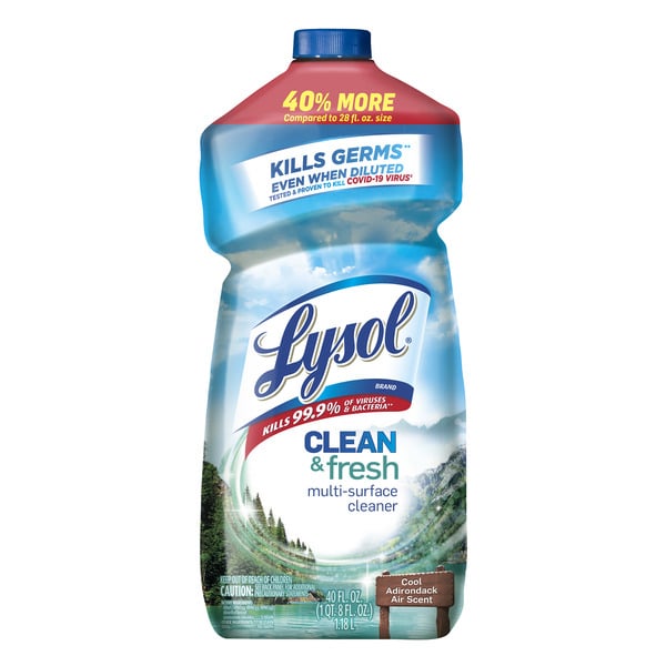 Cleaning Products Lysol Multi-Surface Cleaner, Sanitizing and Disinfecting, Cool Adirondack Air hero