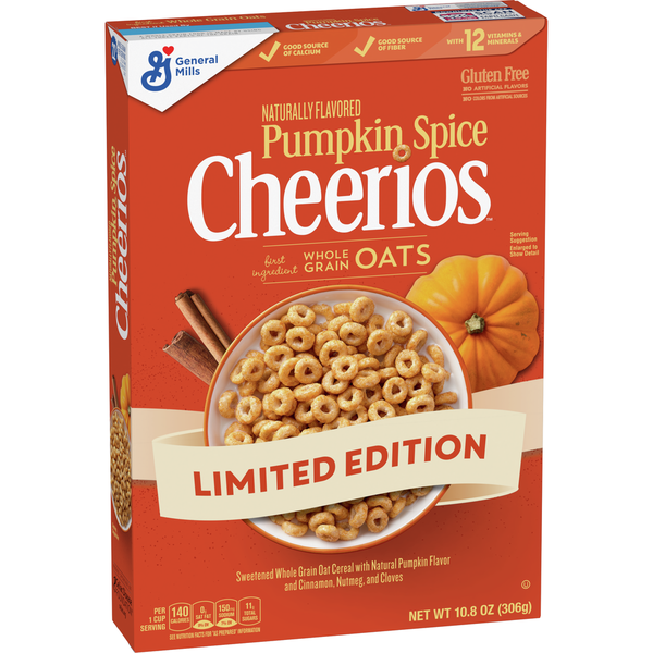 Cereal Cheerios Pumpkin Spice Gluten Free Breakfast Cereal hero