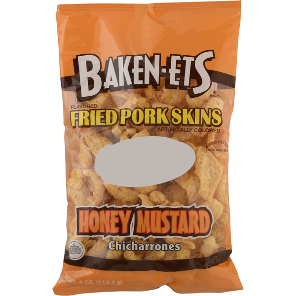 Chips & Pretzels Baken-Ets Fried Pork Skins, Honey Mustard hero