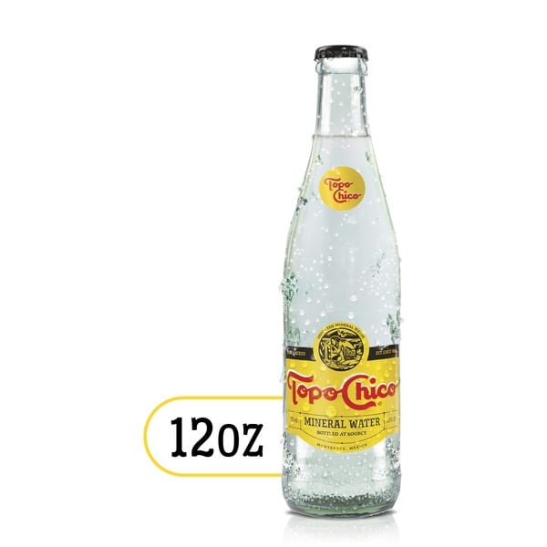 Water, Seltzer & Sparkling Water Topo Chico Sparkling Mineral Water Glass Bottle hero