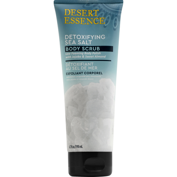 Desert Essence Body Scrub, Detoxifying Sea Salt hero