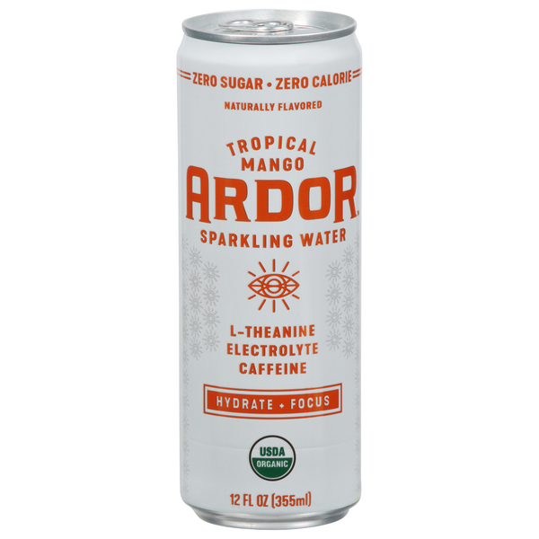 Ardor Sparkling Water, Tropical Mango hero