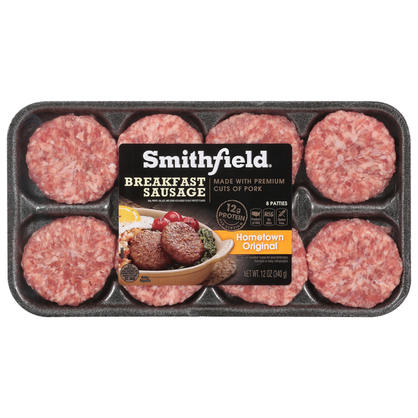 Hot Dogs, Bacon & Sausage Smithfield Sausage Patty hero