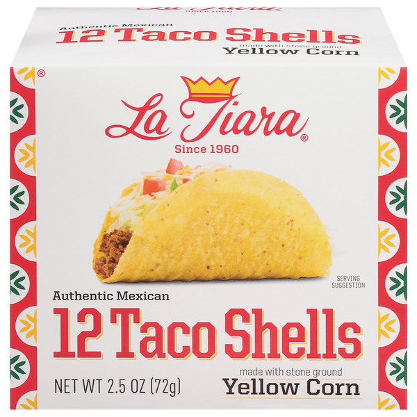 Latino Foods La Tiara Taco Shells, Yellow Corn hero