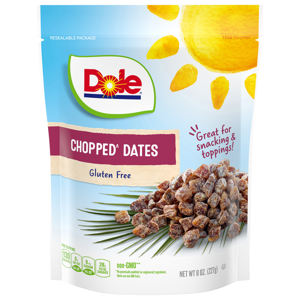 Nuts, Seeds & Dried Fruit Dole Chopped Dates, Gluten Free hero