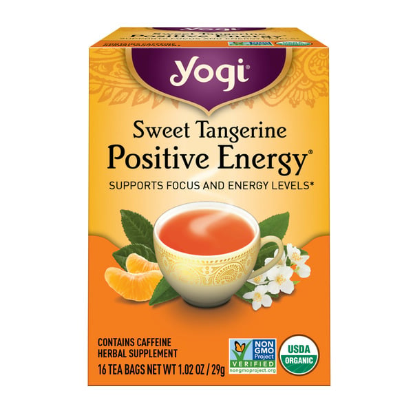 Tea Yogi Tea Black Tea, Sweet Tangerine Positive Energy Tea, Contains Caffeine hero