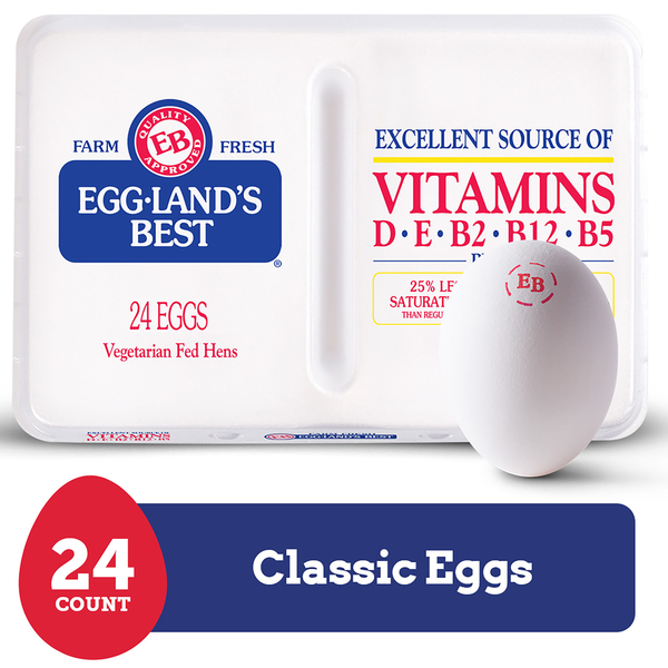 Eggland's Best Classic Large White Eggs, 24 count hero